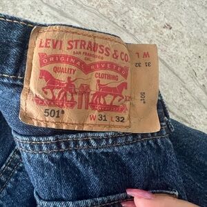Levi's Indigo Blue Straight Jeans Classic Style 31w